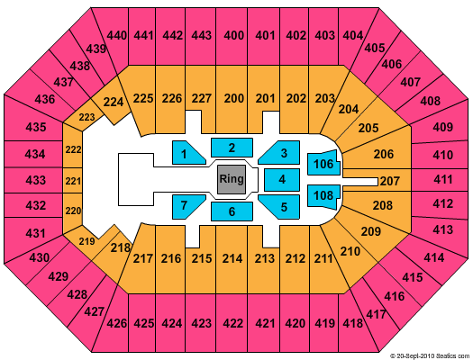 Bradley Center seating chart